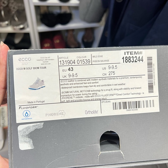 ๐ฅ๐ฅ Ecco Golf Biom Tour leather spikes Golf shoes $200 retail price - Picture 7 of 8